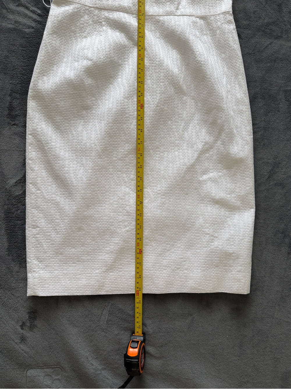 Lauren Ralph Lauren Cream Textured Sheath Midi Dress - Picture 10 of 14